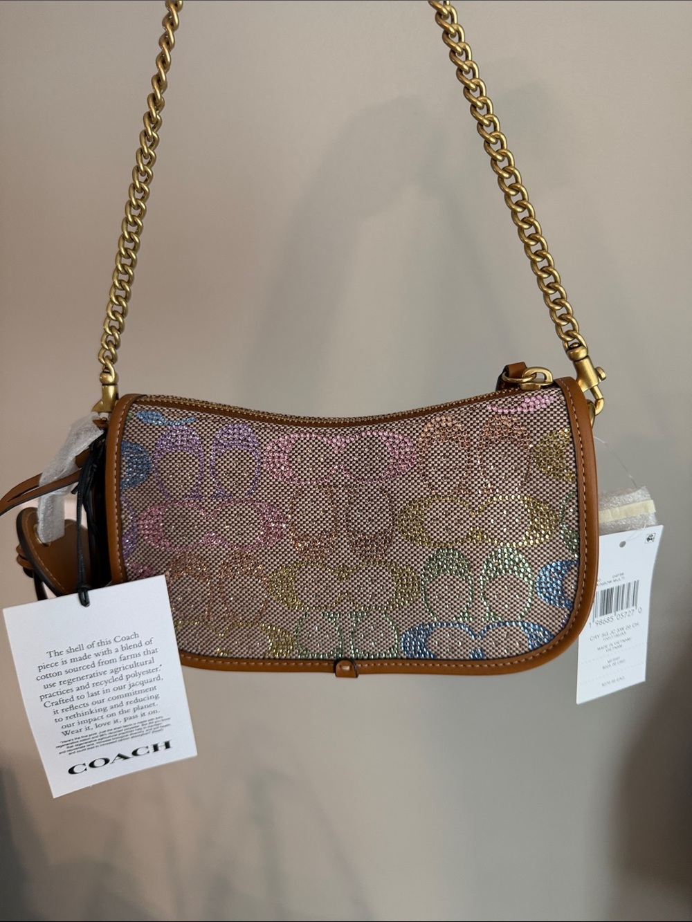 Coach Rainbow Crystal Swinger 20 - Picture 4 of 8
